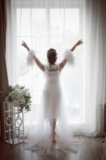 платье подружки невесты: Сдается на прокат/продается халатик для невесты с надписью BRIDE из