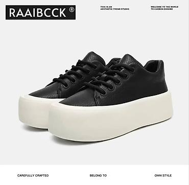 on cloude: Кеды RAAIBCCK на высокой платформе - Цвет: верх — черный, подошва — — 6