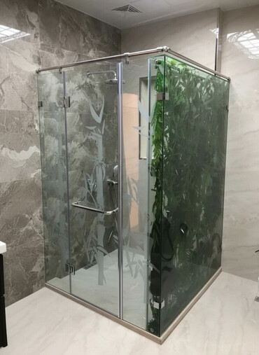 Duş kabinaları, arakəsmələr: Yeni Üstü açıq kabina, Düzbucaqlı, Ödənişli çatdırılma — 4