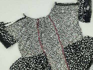 Women's blouse, blue shadow, size 2XL (EU 44)