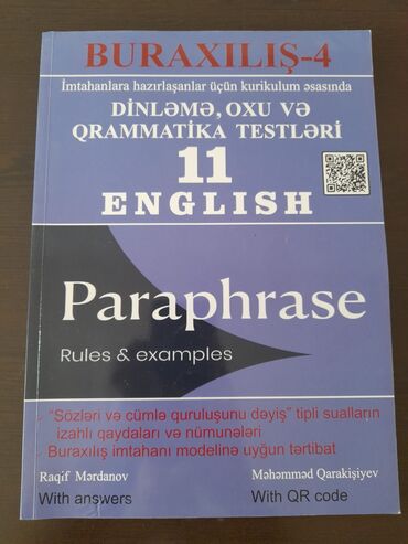 azərbaycan dili qrammatika kitabı pdf: İngilis dili Paraphrase-Məhəmməd Qarakişiyev 11-ci sinif dinləmə, oxu