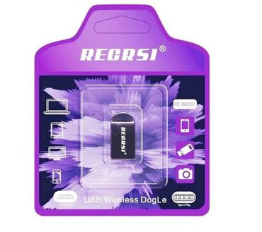 Башка комплектөөчүлөр: Адаптер Bluetooth RECRSI RE-WI001 черный #bluetooth