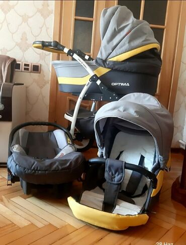 3 yaşdan yuxarı uşaqlar üçün velosipedlər: Коляска 3в1, Возраст: <1 месяца