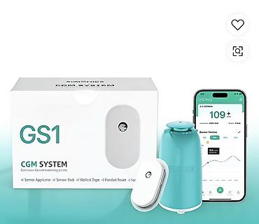 ağ sarucka: SIBIONICS GS1 CGM sistemi Bu sistem bədənə yapışdırılan sensor — 2