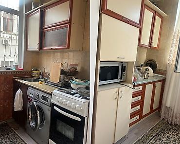 Mətbəx mebeli satılır. Xüsusiyyətlər: - Üst və alt dolab dəsti, künc