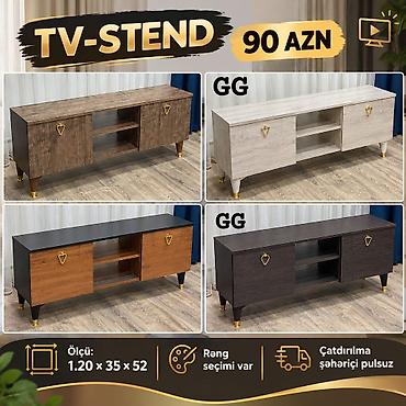 TV-stend - Ölçü: 120 × 35 × 52 sm - Modellər: dörd müxtəlif rəng lalafo.az -da TV-stend - Ölçü: 120 × 35 × 52 sm - Modellər: dörd müxtəlif rəng