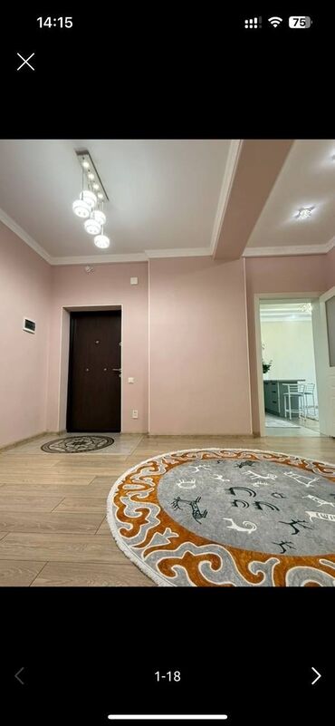 ак ордо жер уй: 3 комнаты, 96 м², Элитка, 9 этаж, Евроремонт