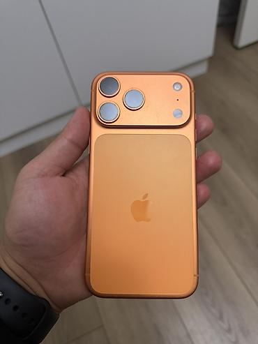 iphone e: IPhone 17 Pro Max, Б/у, 256 ГБ, Оранжевый, 91 % — 1