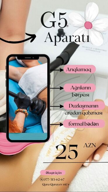 xacmazda masaj: G 5 aparatı
