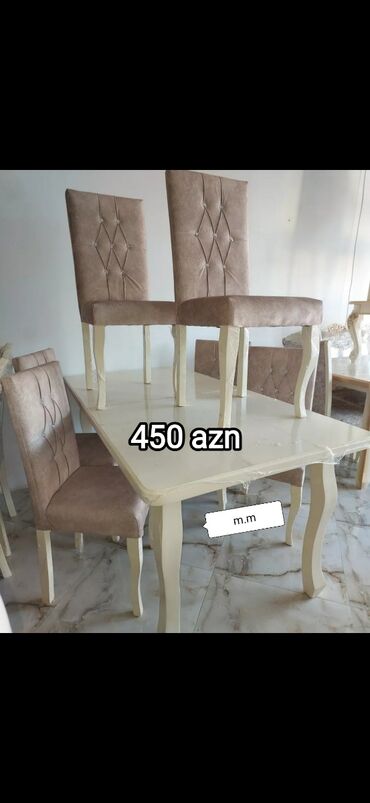 Masa və oturacaq dəstləri: Qonaq otağı üçün, Yeni, Açılmayan, Dördbucaq masa, 6 stul -da lalafo.az — 19 Masa və oturacaq dəstləri: Qonaq otağı üçün, Yeni, Açılmayan, Dördbucaq masa, 6 stul — 19