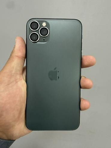IPhone 11 Pro Max, Б/у, 64 ГБ, Matte Midnight Green, Защитное стекло, Чехол, 93 % at lalafo.kg IPhone 11 Pro Max, Б/у, 64 ГБ, Matte Midnight Green, Защитное стекло, Чехол, 93 %