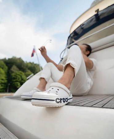 Босоножки, сандалии, шлепанцы: Мужские сандалии, 36, Crocs, Новый, цвет - Белый, Самовывоз, Бесплатная доставка, Платная доставка — 10