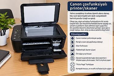 ses yazıcı: Printer Canon çoxfunksiyali. Etrafli melumat tam sekilde qeyd — 1