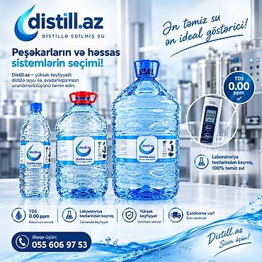 yuk dawima: Distill.az – distillə edilmiş su - Tərkib: TDS 0.00 ppm, 100% — 1