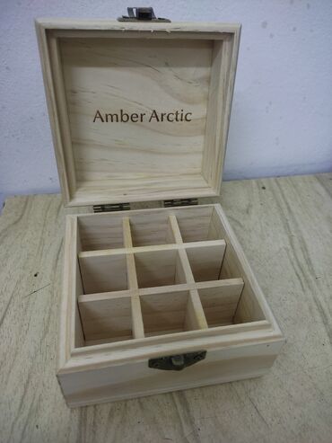 предметы искусства: Деревянная коробка для хранения, органайзер с 9 ячейками для эфирных