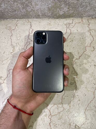 Apple iPhone: IPhone 11 Pro, 256 GB, Matte Midnight Green, Simsiz şarj, Face ID, Sənədlərlə