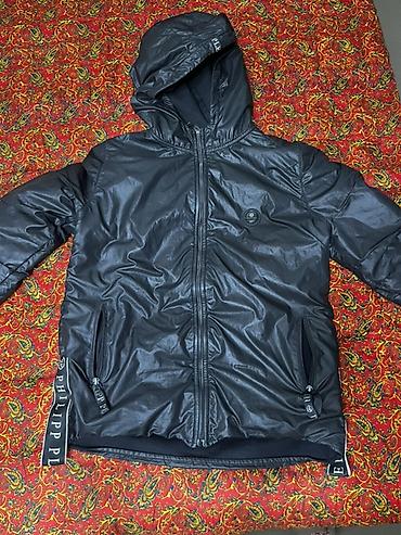 pull and: Мужская куртка Philipp Plein с капюшоном - Цвет: черный — 1