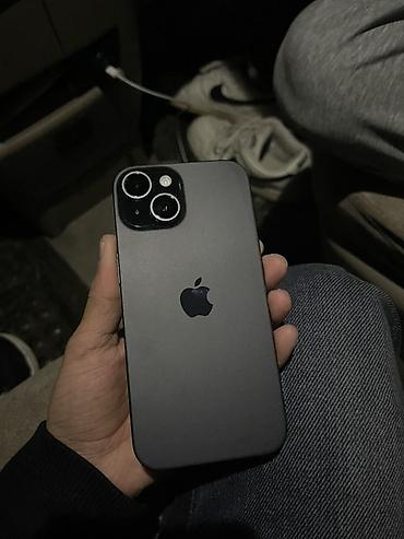 IPhone 15, Б/у, 128 ГБ, Черный, Коробка, 87 %
