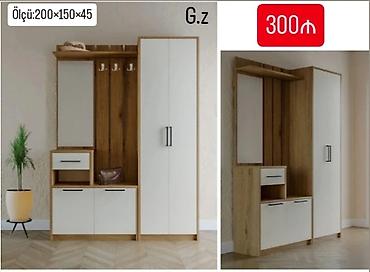 Qonaq otağı və dəhliz üçün çoxfunksiyalı giriş dolabı - Ölçü: 200 ×