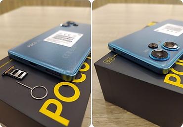 POCO F5 5G — стильный смартфон в голубом цвете с мощной начинкой и