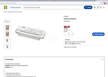 Ostali kućni aparati: TRONIC prenosivi sekač dokumenata - Tip: rezalica papira (strip-cut) — 6