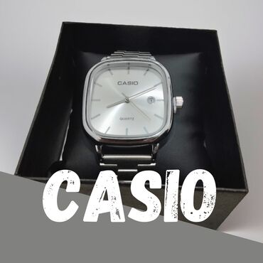 Классические: Классические часы, Casio, Водонепроницаемые, Мужские, Новый