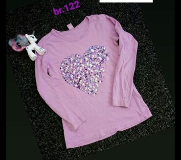odeća za bebe devojčice: Round neck, Long sleeve, 116-122
