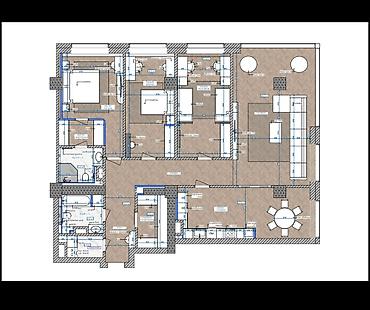 royal: 4 комнаты, 158 м², Южная Магистраль Элитка, 12 этаж, ПСО (под самоотделку) — 2