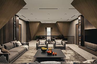 Ремонт под ключ: Премиальный интерьер гостиной/зоны отдыха под ключ - Стиль — 1