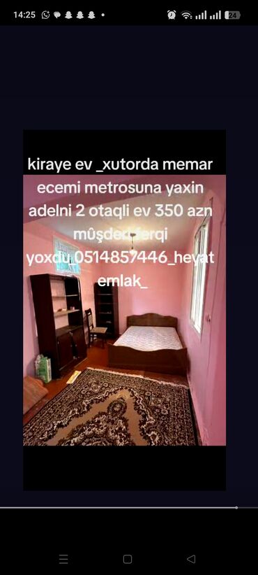 Посуточная аренда домов: 80 м², 2 комнаты, Газ, Электричество, Водопровод