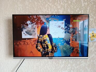1258 объявлений | lalafo.kg: Очень срочно продаю новый телевизор Skyworth 32 дюйма смарт ТВ андроид