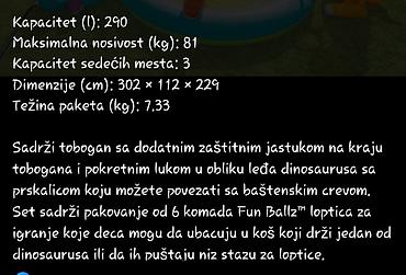 alko pro 140: Dečiji nadzemni bazen na naduvavanje sa dinosaurus tematikom – vodeni — 2