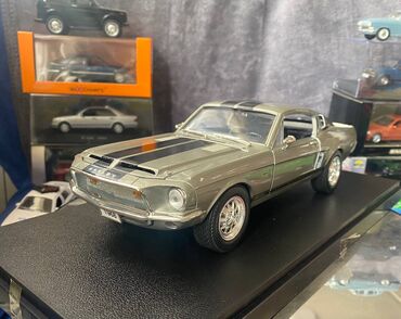 Avtomobil modelləri: Коллекционная модель SHELBY MUSTANG GT500KR silver 1968 Road — 6