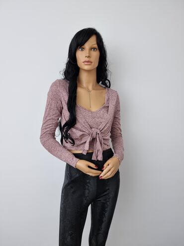 tunike za punije dame prodaja: M (EU 38), Cotton, Single-colored, color - Purple