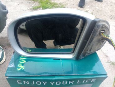 Зеркала: Боковое левое Зеркало Mercedes-Benz Б/у, цвет - Серебристый, Оригинал