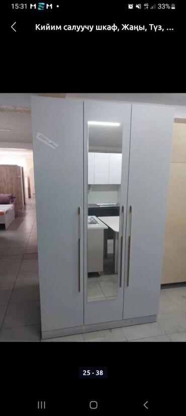 Шкафы для одежды: Шкаф для одежды, Новый, Прямой, ЛДСП — 28