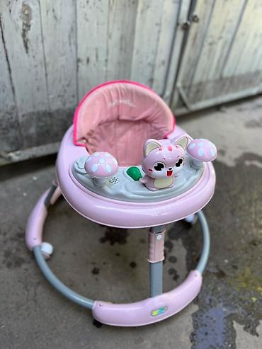 ходунки новые: Ходунки для малышей Babywalker, розовые - Круглая устойчивая база с — 2