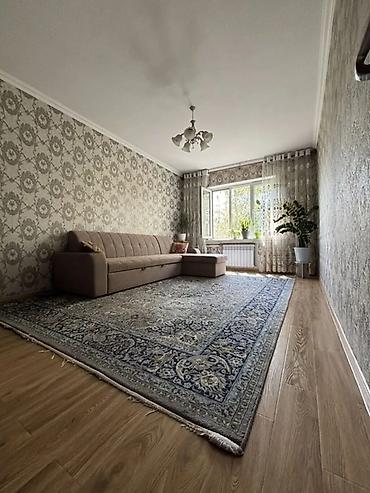 колледжи: 2 комнаты, 47 м², Аламедин-1 мкр 105 серия, 2 этаж, Дизайнерский ремонт — 2