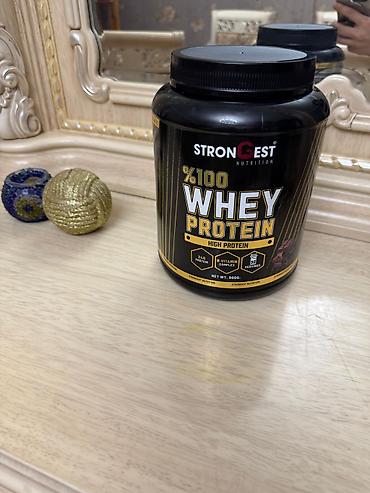Protein: Strongest Nutrition %100 Whey Protein (Şokolad aromalı),Yenidir — 1