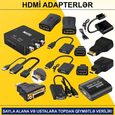 Digər kompüter aksesuarları: HDMİ Adapterlər SAYLA ALANA VƏ USTALARA TOPDAN QİYMƏTLƏ VERİLİR! ⭐HDMİ — 1