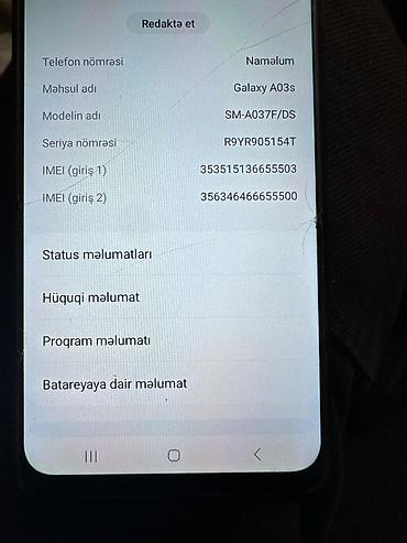 redmi note 12 ikinci el: Samsung Galaxy A03s, rəng - Qara, İki sim kartlı — 1