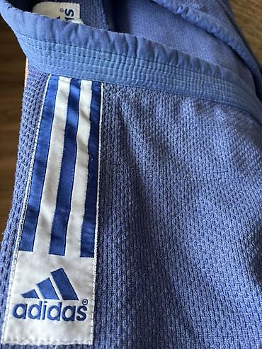 adidas idman geyimleri: Adidas mavi cüdo/kempo gi dəsti - Brend: adidas klassik üç zolaqlı — 2