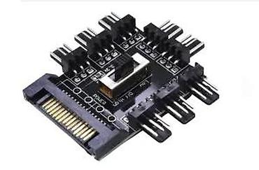 Rashladni sistemi: PWM kontroler ventilatora za PC – SATA napajanje, 3-pinski hub - — 7