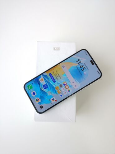 damasni telefon: Honor 200 Lite, 256 GB, rəng - Göy, Barmaq izi, Face ID