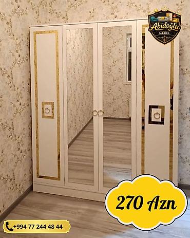 Yeni, 4 qapılı, Güzgülü, Ağ, Açılan, Düz dolab lalafo.az -da Yeni, 4 qapılı, Güzgülü, Ağ, Açılan, Düz dolab