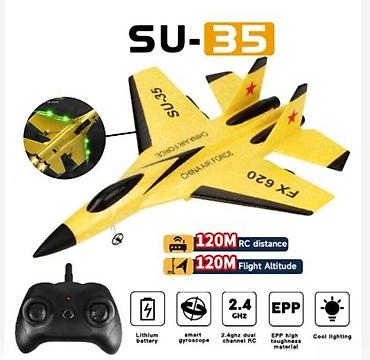Oyuncaqlar: Pultlu təyyarə "SU-35 fx820 (Sarı) 057T22"Pultlu Təyyarə SU-35 fx820 — 1