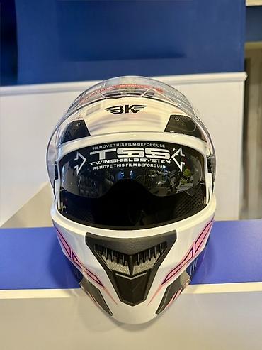 moto kaski: Mototexnika üçün tam üzlü kask - Brend/Model: LS2 (Twin Shield System — 2