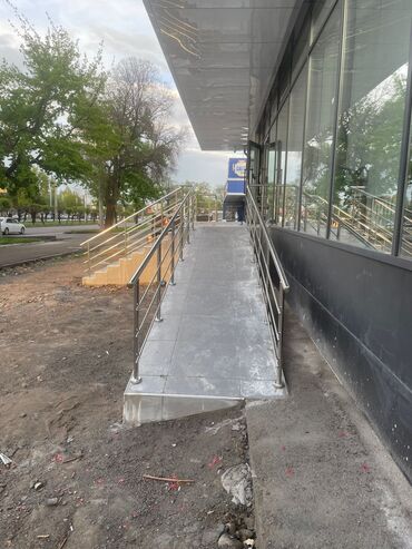 Обшивка лестниц: Перила перила перила из нержавеющей стали качественно гарантия at lalafo.kg — 10 Обшивка лестниц: Перила перила перила из нержавеющей стали качественно гарантия — 10