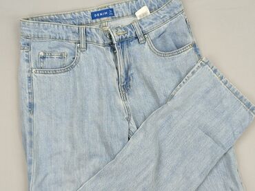 zara woskowane spodnie: Denim, Jeansy damskie, rozmiar S