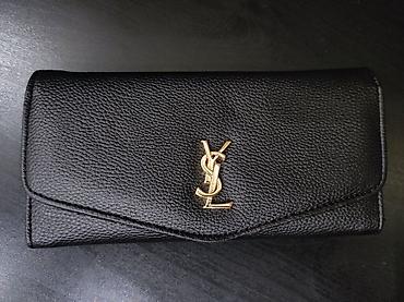 torbe slike: Prelep YSL crni novcanik Detalji: - Materijal: teksturirana koža — 1